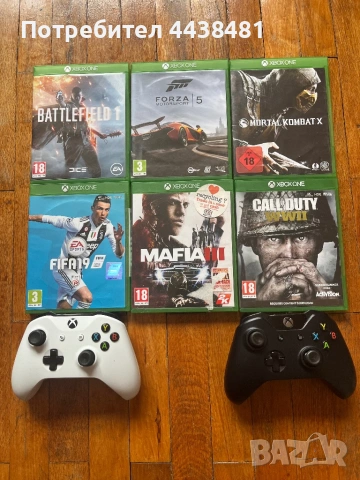 Xbox one с 2 джойстика, снимка 6 - Xbox конзоли - 53400744
