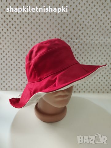 Дамска шапка капела,червено бежова - 41, снимка 4 - Шапки - 45666255