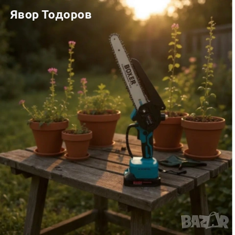 Акумулаторен верижен трион BOXER 2000W с 2 акумулаторни батерии, снимка 6 - Други инструменти - 53905179
