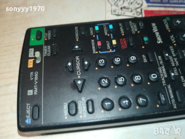 SONY RMT-V186D VTR/TV REMOTE CONTROL-ВНОС SWISS 0606241134, снимка 11 - Дистанционни - 46081365