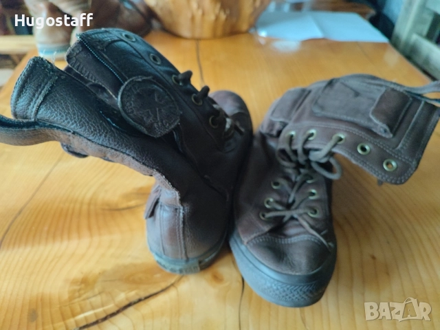 Винтидж бутикови кожени кецове военни кожени Converse Chuck Taylor All Star XHi Combat Safari 38, снимка 8 - Кецове - 52538193