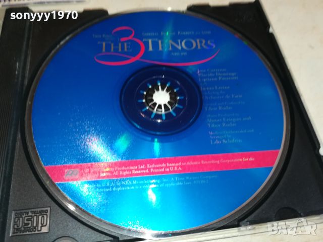 THE 3 TENORS CD 1805241748, снимка 6 - CD дискове - 45796119