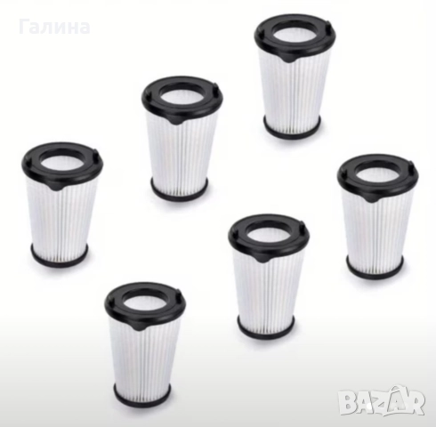 6 бр. пластмасов/платнен филтър 
