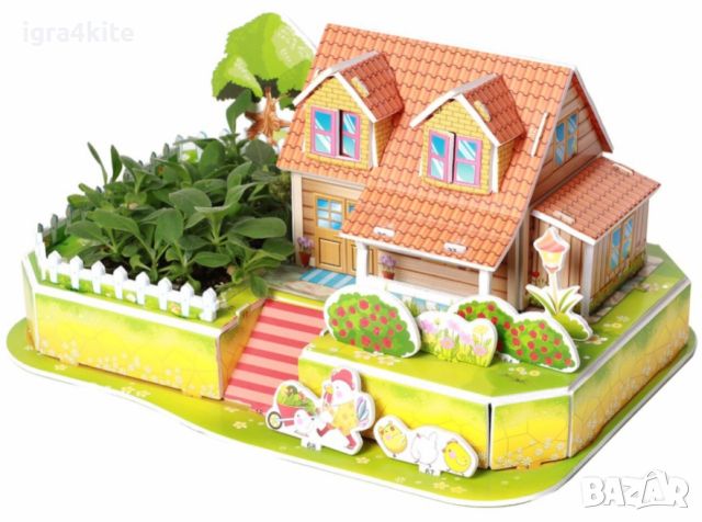 3D макет голям размер с растяща жива градина / My Zilipoo - Rainbow House 3Д макети, снимка 10 - Декорация за дома - 45467345
