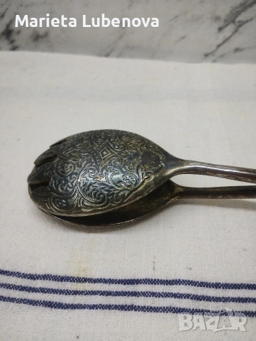 Много стилна посребрена щипка за сервиране, снимка 8 - Прибори за хранене, готвене и сервиране - 54284369