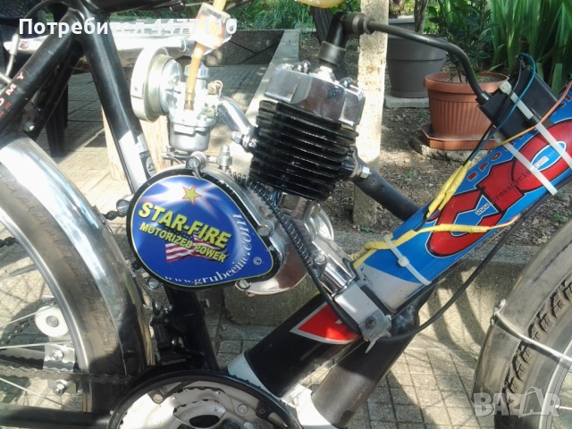  Велосипед с  нов двутактов двигател, снимка 3 - Велосипеди - 54166903