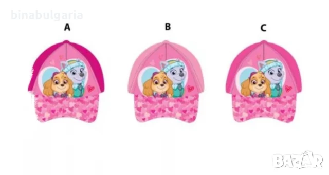 Детски шапки с козирка модел " Paw Patrol / Пес патрул ", снимка 2 - Шапки, шалове и ръкавици - 46400652