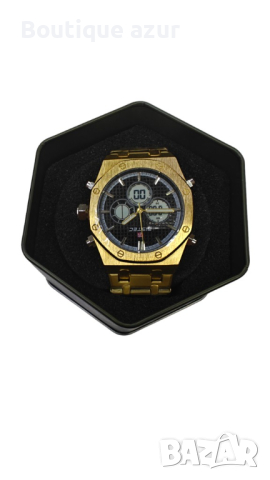Водоустойчив Луксозен метален часовник (001) - 2 цвята, снимка 1 - Мъжки - 44968764