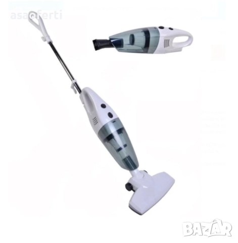🧹 Безжична Прахосмукачка 2 в 1 – Вертикална и Ръчна (600W, 0.6L) – Лека и Мощна