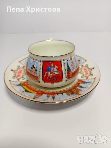 Чаша  за кафе "Златокуполна Москва" , Рyсия - ИФЗ., снимка 2 - Чаши - 53579007