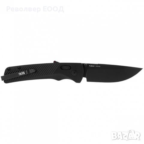 Сгъваем нож SOG Flash AT, в цвят Blackout - 8,76 см, снимка 1 - Ножове - 45268237
