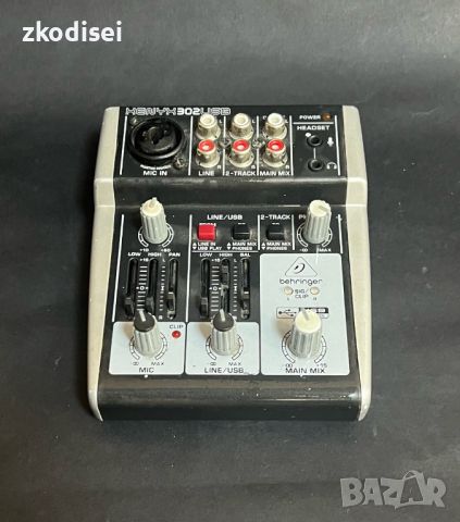 DJ Миксер Behringer XENYX 302 USB, снимка 1 - Ресийвъри, усилватели, смесителни пултове - 46240505