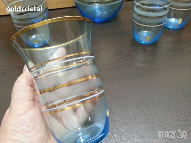 Ретро стъклени чаши с кана Чехословакия , снимка 7 - Антикварни и старинни предмети - 46337304