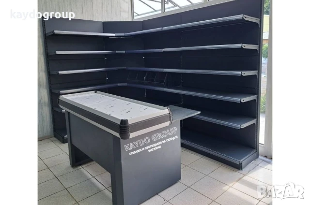 Налични стелажи за магазин и склад! Ral 7016 ТХТ ТЪМНО СИВ, снимка 4 - Стелажи и щандове - 51376967