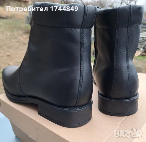 Черни боти естествена кожа, снимка 8 - Мъжки боти - 48224558
