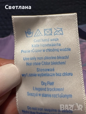 Рокля. Хамелион ( лилаво-синьо-розов) 3 години., снимка 4 - Детски рокли и поли - 51870429