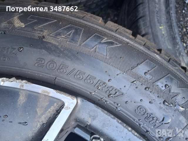 205 55 17 BRIDGESTONE 4броя зимни RUN FLAT , снимка 6 - Гуми и джанти - 52913055