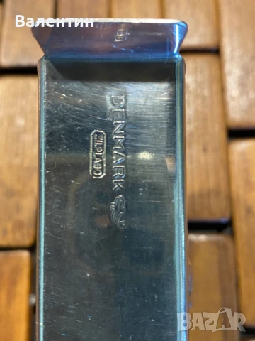 #1503# Държач за салфетки. Винтидж. Посребрена. От Дания, снимка 5 - Аксесоари за кухня - 50685165