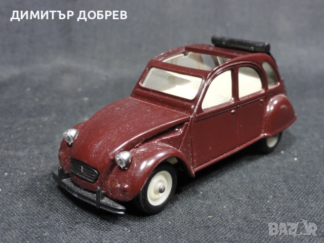 1/43 СТАРА РЕТРО МЕТАЛНА КОЛИЧКА МАЩАБЕН МОДЕЛ CITROEN 2CV VEREM FRANCE