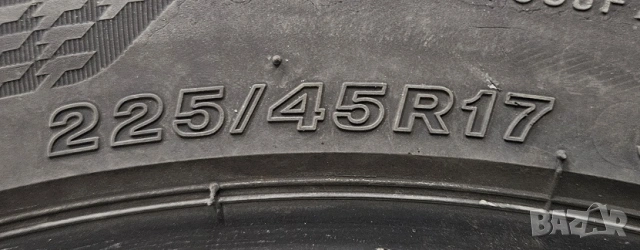 Летни гуми Bridgestone 225 / 45 / 17 Бриджстон 225 х 45 х 17 4 броя, снимка 4 - Гуми и джанти - 54084460