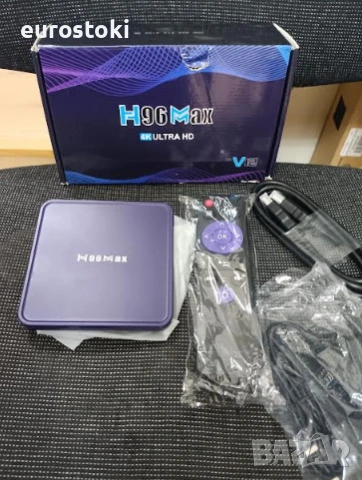 Смарт ТВ бокс H96 Max V12, Android 12, 4+32 GB, медиен плейър Smart TV Box 4К ULTRA HD, процесор Roc, снимка 7 - Приемници и антени - 53306953