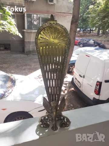 Невероятна барокова менсингова решетка за камина, снимка 7 - Антикварни и старинни предмети - 53307347