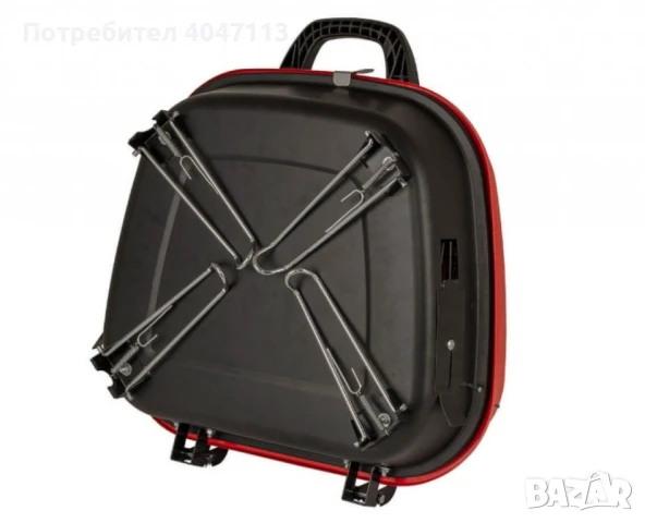 Барбекю Muhler, червено с капак, 40x40cm, снимка 3 - Барбекюта - 51366206