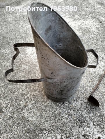 Кофа за въглища и стъргалка за пепел, снимка 2 - Антикварни и старинни предмети - 45143170