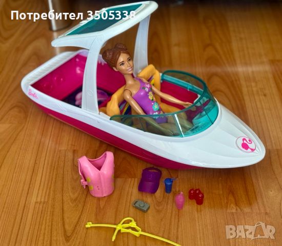 Яхта за кукли - Барби + аксесоари, снимка 1 - Играчки за стая - 46408994