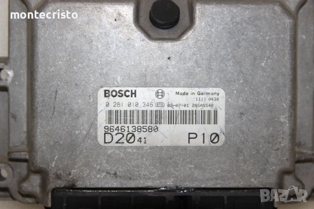 Моторен компютър ECU Fiat Ducato (2002-2006г.) 0 281 010 346 / 0281010346 / 9646138580, снимка 2 - Части - 46258794