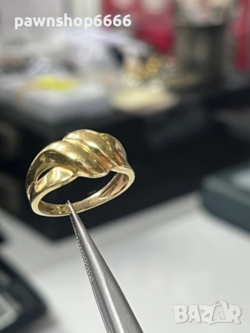 Златен пръстен 18 карата 3,32 грама , снимка 6 - Пръстени - 54162776