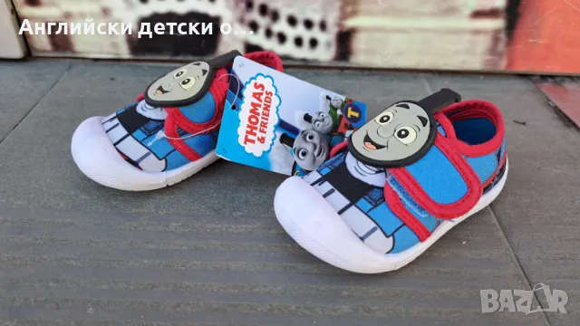 Английски детски кецки с Train Thomas, снимка 5 - Детски гуменки - 49373274