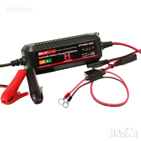 Зарядно за акумулатор MOTOPOWER MP00207A 12V 2Amp, снимка 2 - Аксесоари и консумативи - 50552250