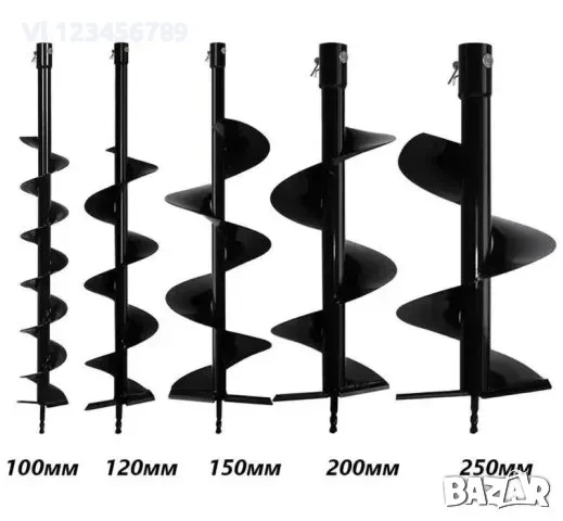 Свредло за Почва спирала 100мм 120мм 150 200мм 250мм диаметър