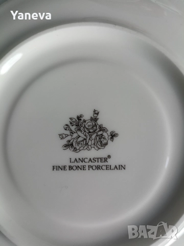 Комплект 2 чаши с чинийка от фин порцелан Lancaster Fine Bone Porcelain. , снимка 4 - Сервизи - 52405938