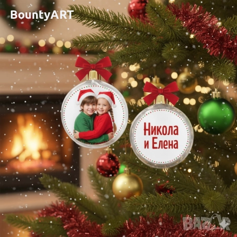 Коледна топака със снимка, снимка 3 - Коледни подаръци - 52345862