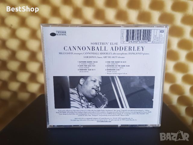 Cannonball Adderley - Somethin' else, снимка 2 - CD дискове - 46171040