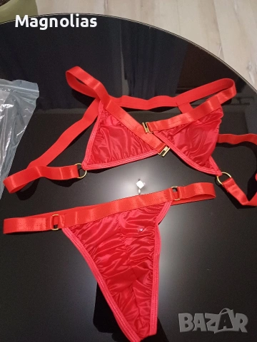 Мъжки комплект бельо Sissy Sheer Bralette Топ Бельо, снимка 2 - Бельо - 53830105