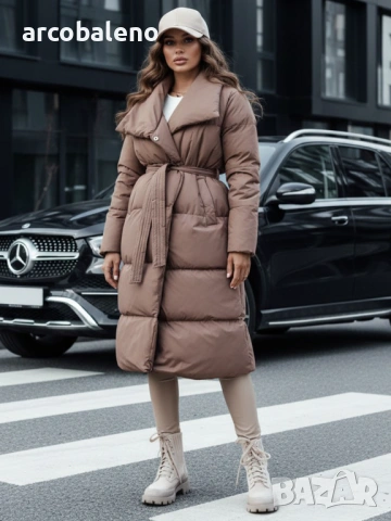 Дамско дълго ватирано зимно яке FAVI, 4цвята , снимка 15 - Якета - 53091074