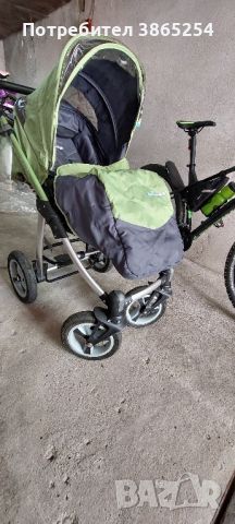 Бебешка и детската количка Baby Design 2в1,Помпещи гуми ,амортисьори. , снимка 4 - Детски колички - 45999010