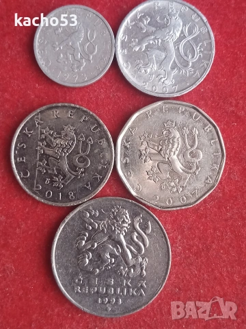 Лот монети Чехия., снимка 2 - Нумизматика и бонистика - 53733048