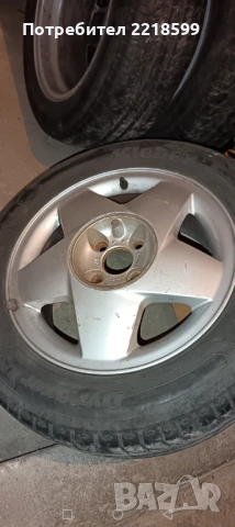 Джанти алуминиеви 4х100 ц56.6+ гуми за Опел 195 60 15, снимка 7 - Гуми и джанти - 52343372