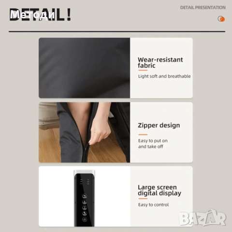 Лимфодренажна преса за крака , лимфопреса с 6 отделения, снимка 6 - Други - 54206638