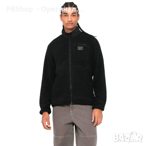 Мъжко поларено яке Reebok, черно, снимка 2 - Суичъри - 53622385