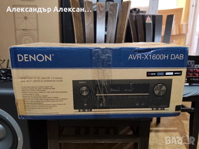 Denon AVR-X1600h Wi-Fi, Bluetooth, 4K, Dolby Atmos, снимка 2 - Ресийвъри, усилватели, смесителни пултове - 52679612