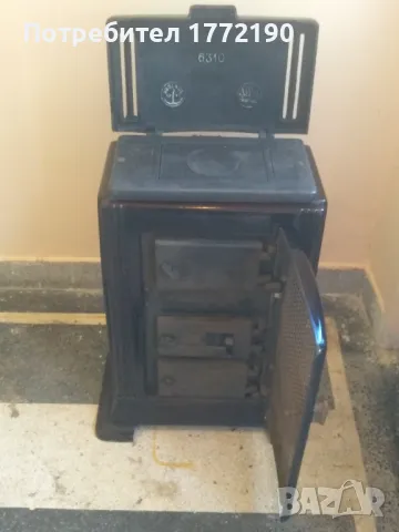 Красива, Старинна немска чугунена печка BUDERUS /дърва, пелети, въглища/, снимка 6 - Отоплителни печки - 50374652