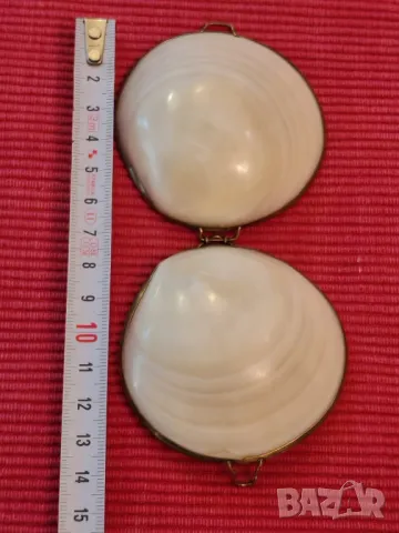 Кутийка за бижута, портмоне от мидени черупки. , снимка 6 - Антикварни и старинни предмети - 49750122