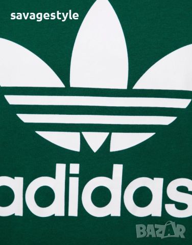 Детска тениска ADIDAS Originals Adicolor Trefoil Tee Green, снимка 3 - Детски тениски и потници - 46215568