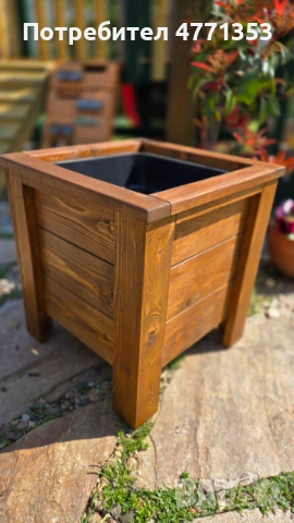 Дървени кашпи/саксии/плантери за двор, градина или тераса