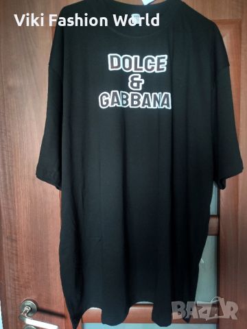 DOLCE & GABBANA черни тениски висок клас, снимка 2 - Тениски - 45683039